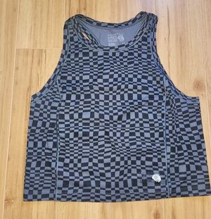Checkered Crop Tank Top
